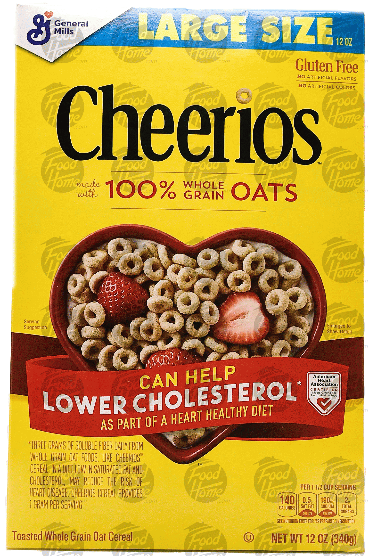 Cheerios Large Size toasted whole grain oat cereal Full-Size Picture